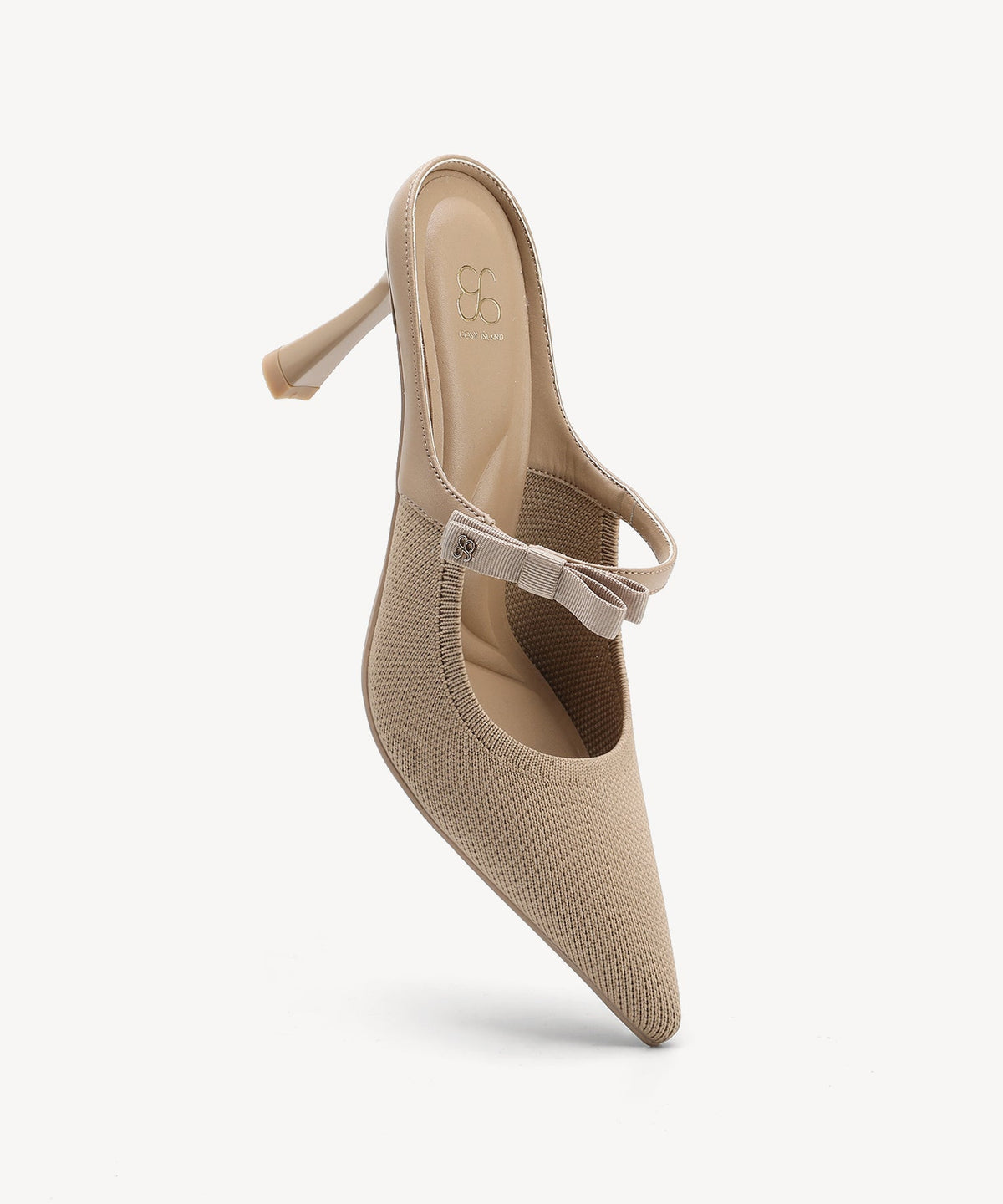 GraceLithe Bow Pointed Toe Heeled Mule