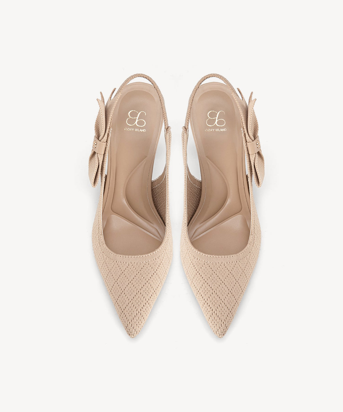 EverLush Bowknot Pointed Toe Heeled Slingback