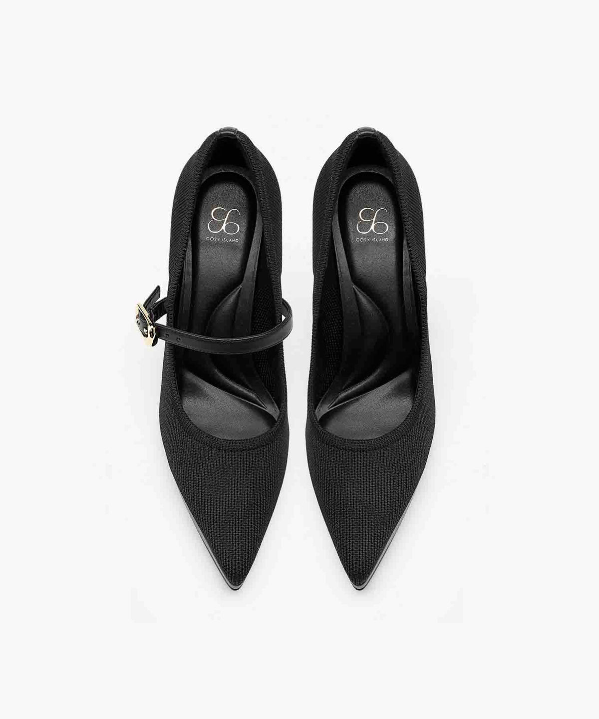 StyleFlex Pointed Toe Heeled Platform Pump