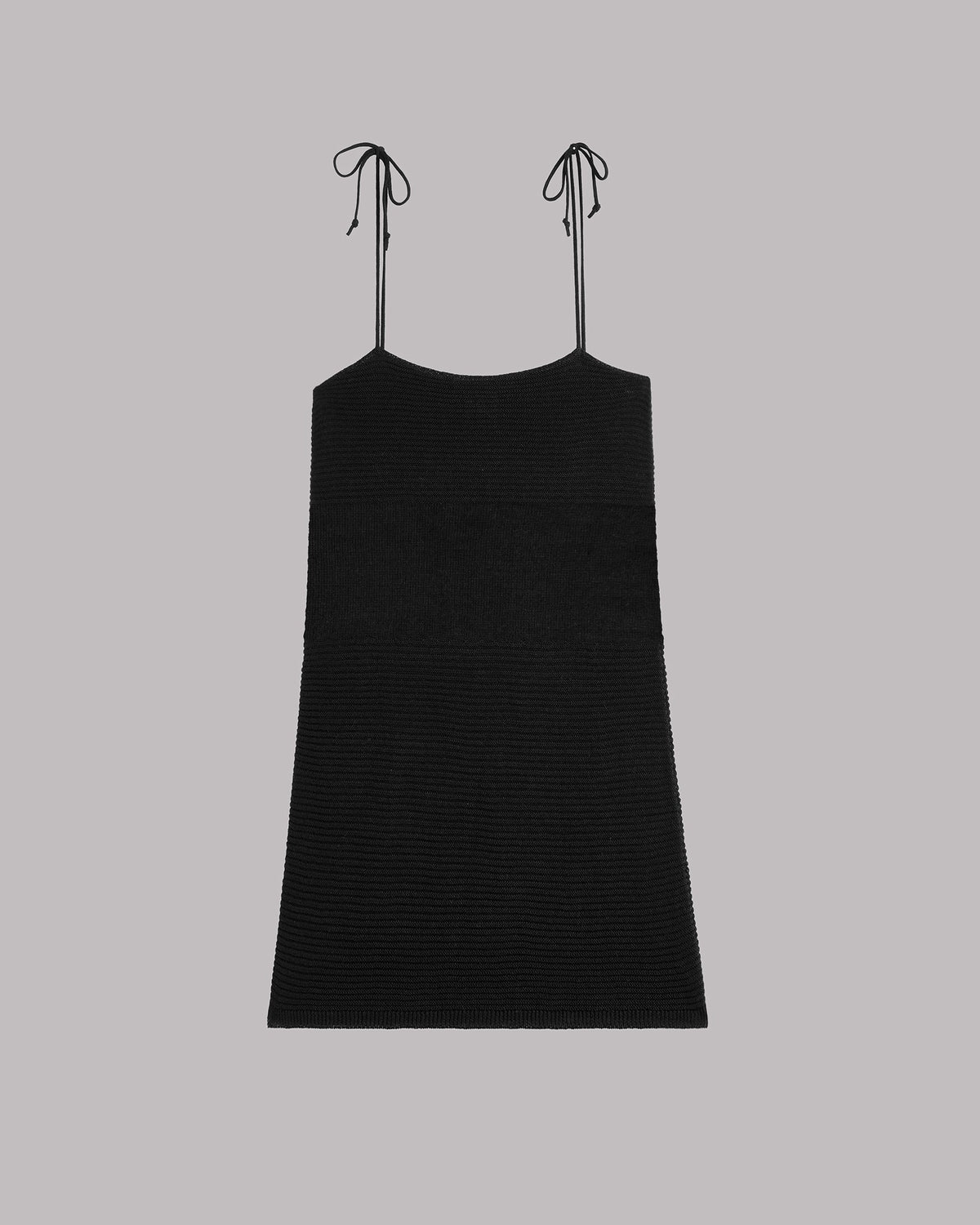 The Black Crochet Midi Dress