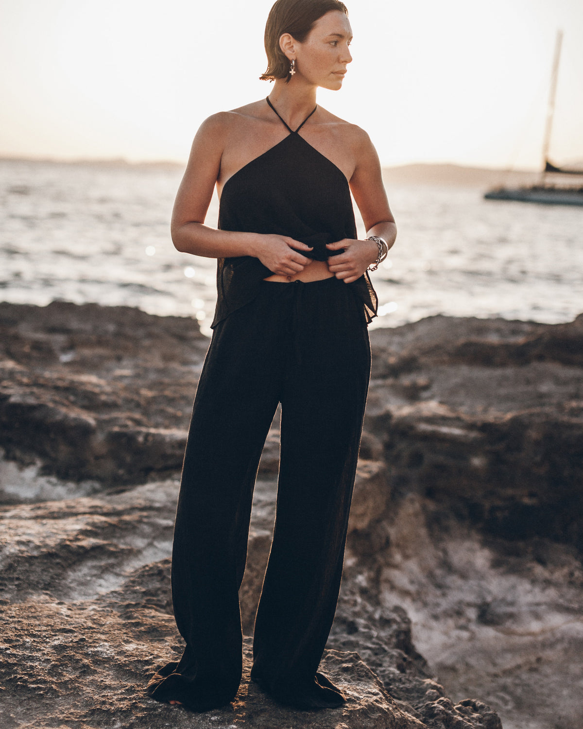 The Black Flowy Pants