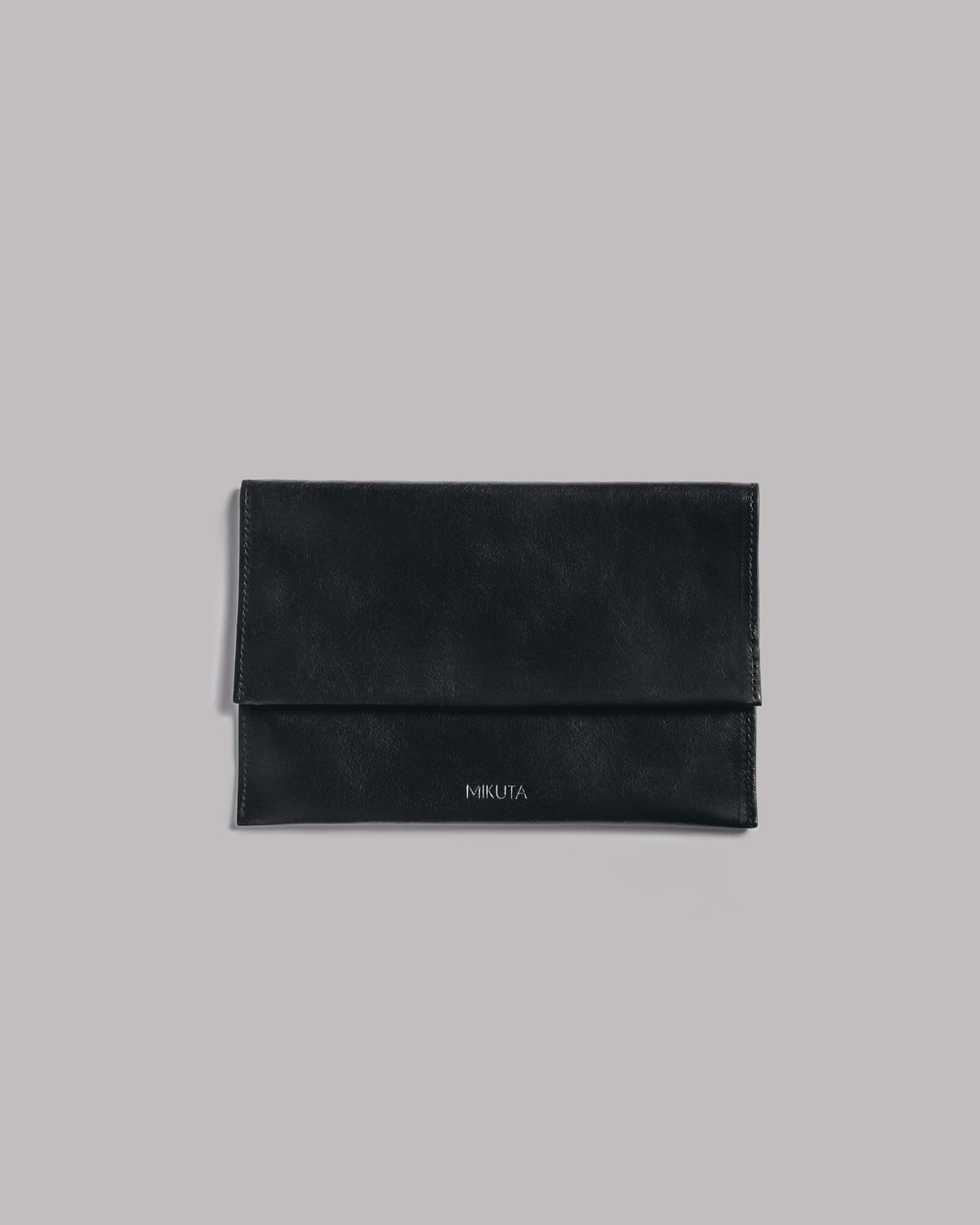 The Black Leather Essentials Pouch