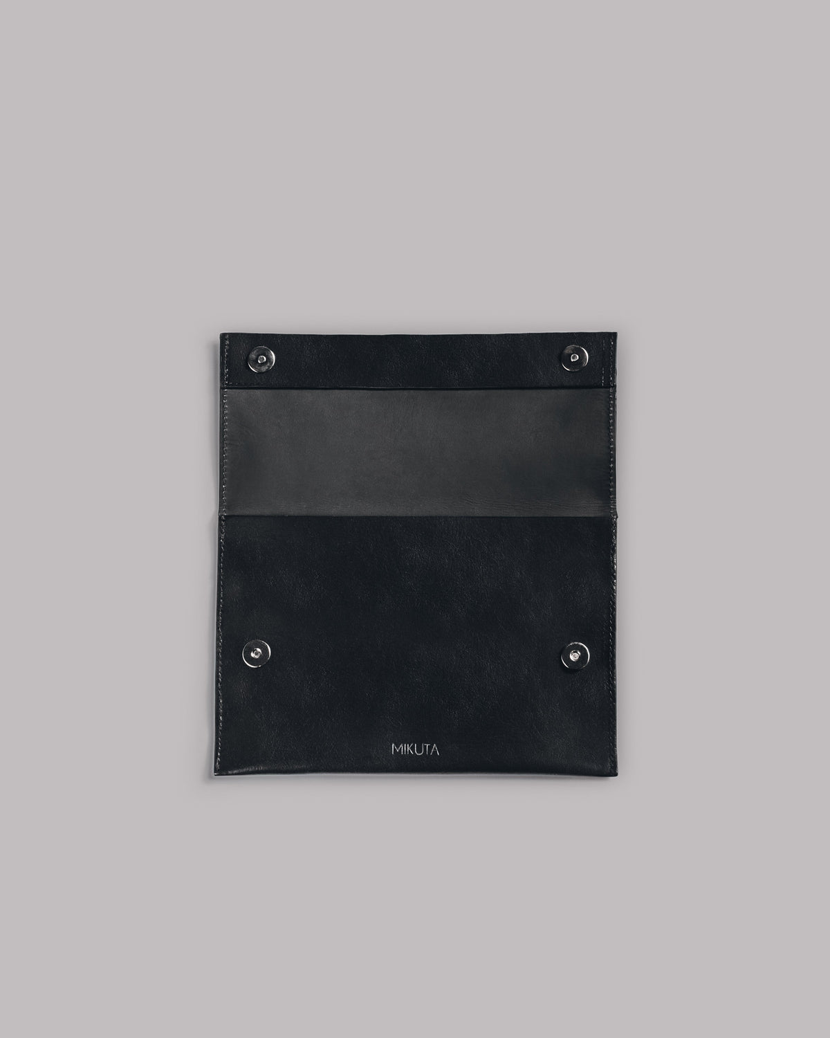 The Black Leather Essentials Pouch
