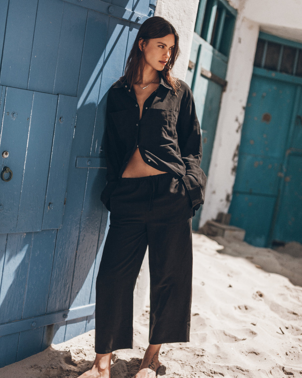 The Black Cropped Pants
