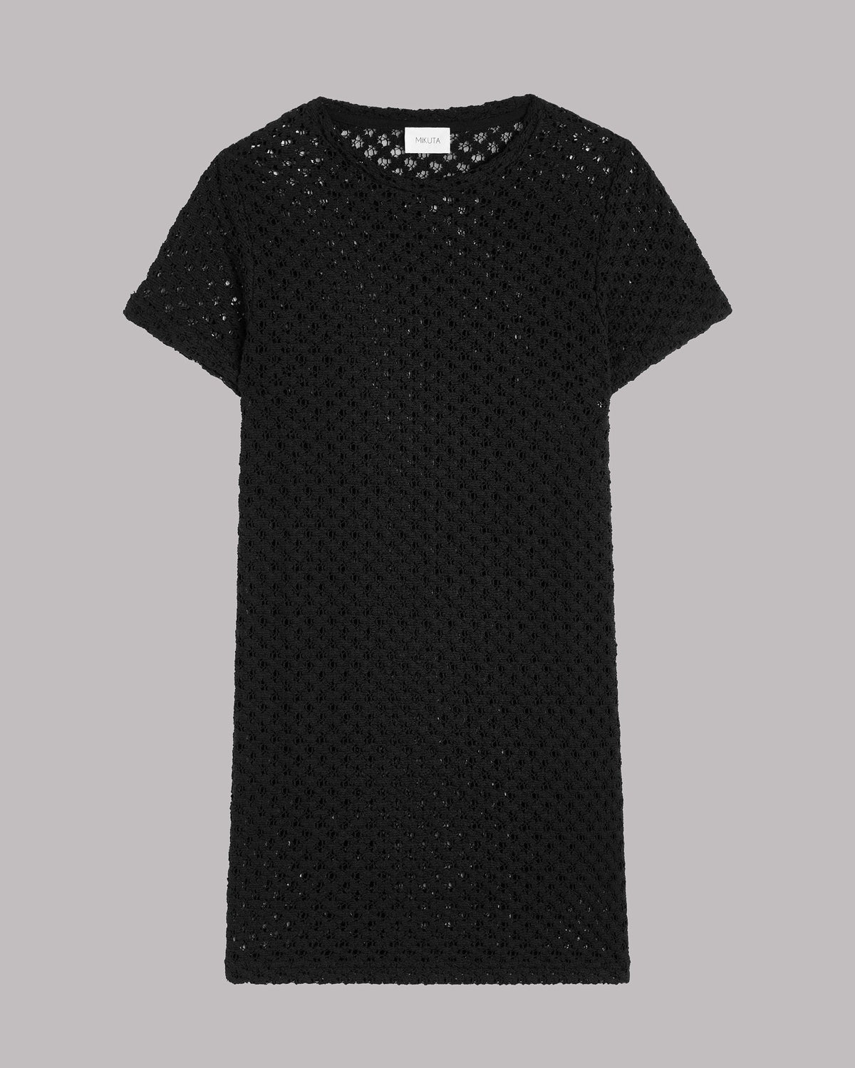 The Black Short Crochet Dress