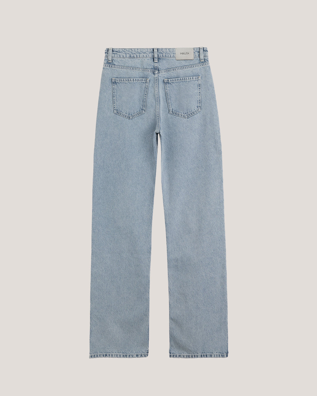 The Blue Straight Slit Jeans