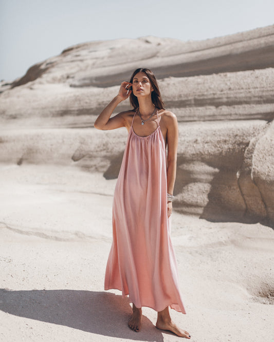 The Blush Long Beach Dress