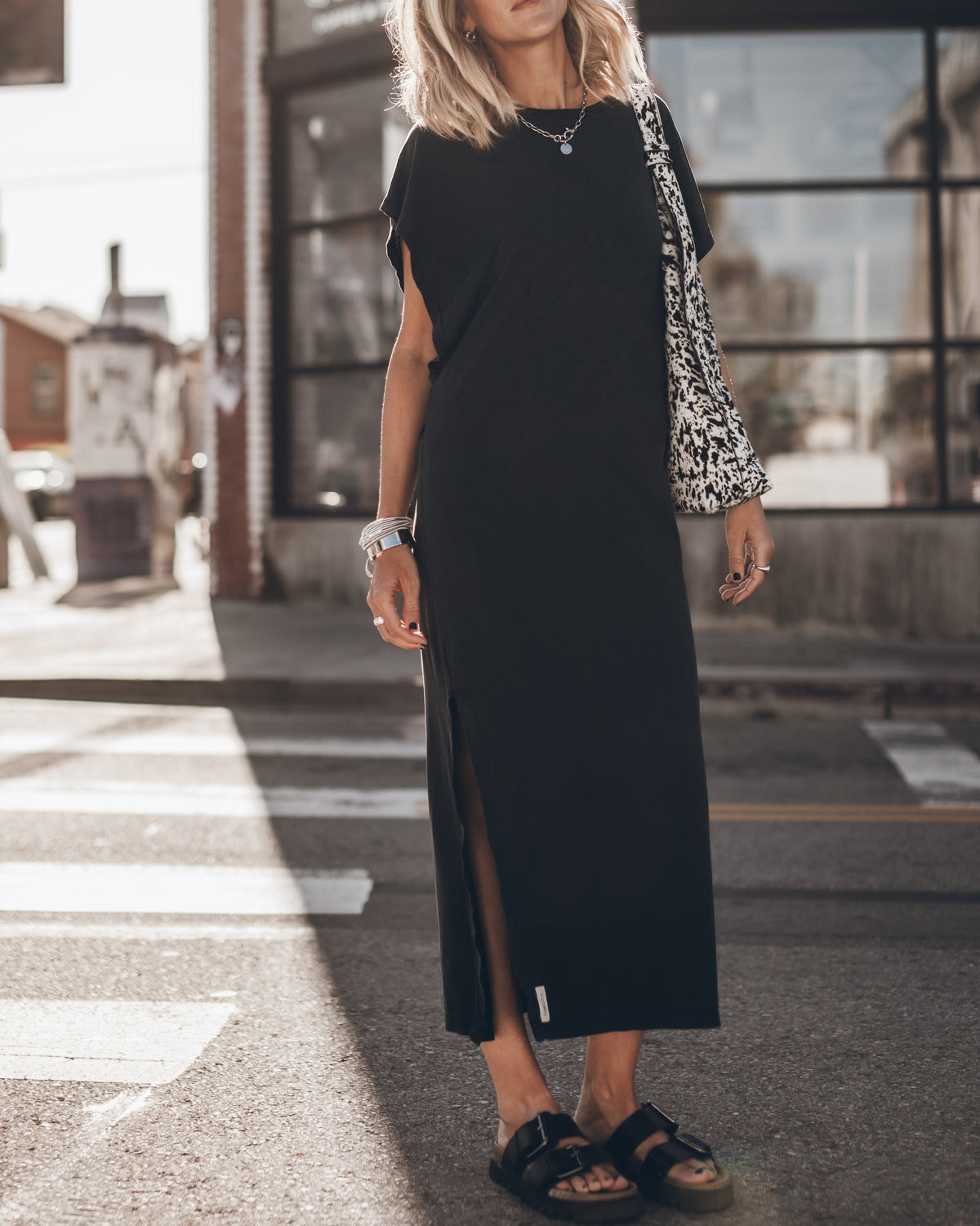 The Dark Long Batwing Dress