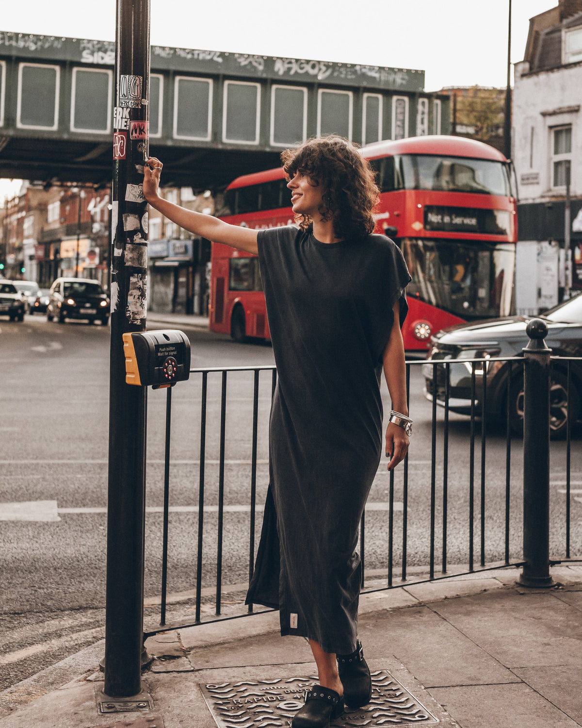 The Dark Long Batwing Dress