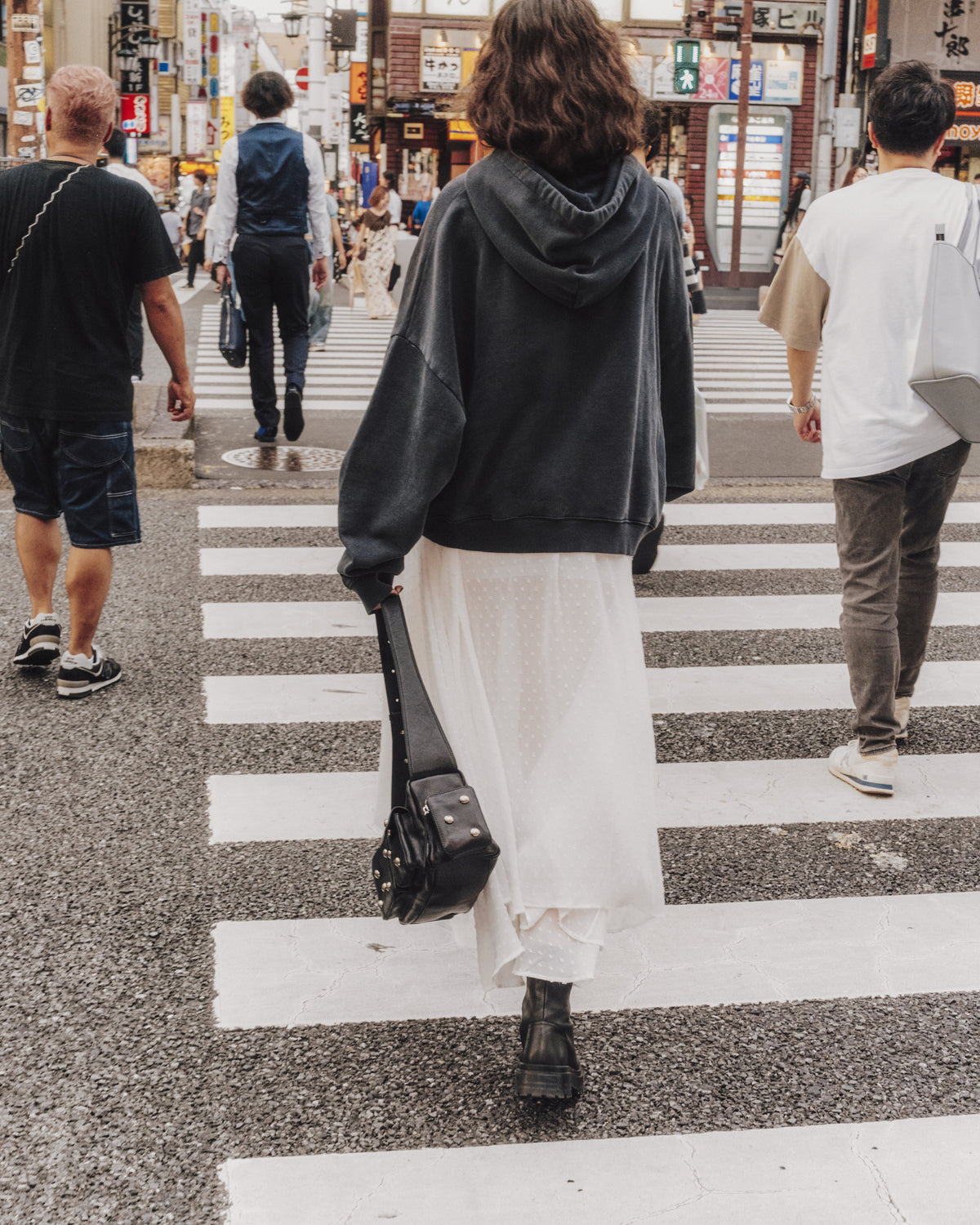 The White Long Ruffle Skirt