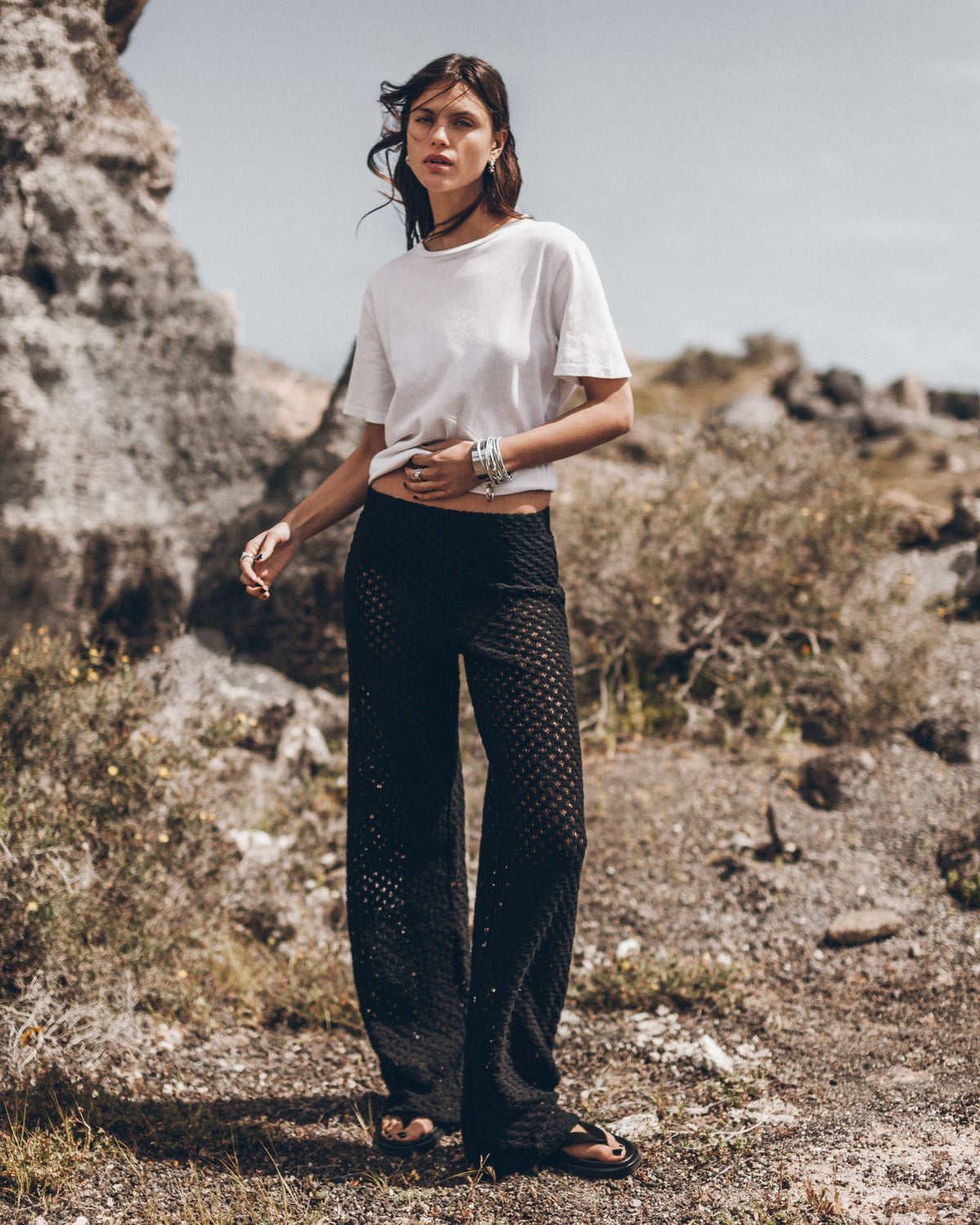 The Black Crochet Pants