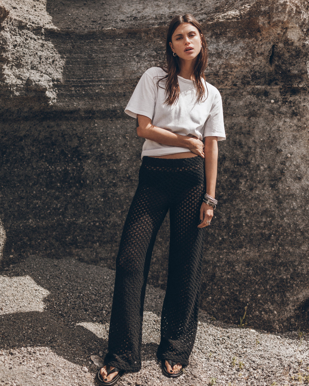 The Black Crochet Pants
