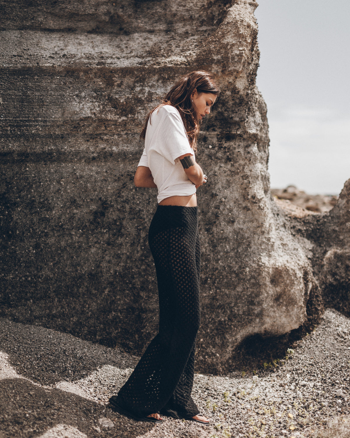 The Black Crochet Pants