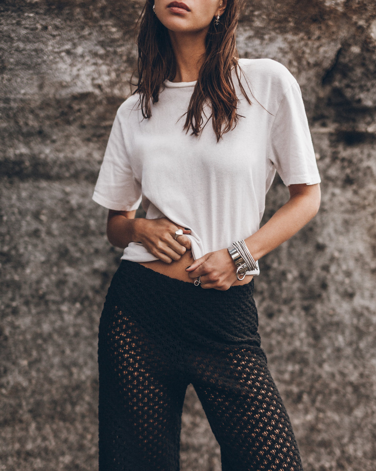 The Black Crochet Pants