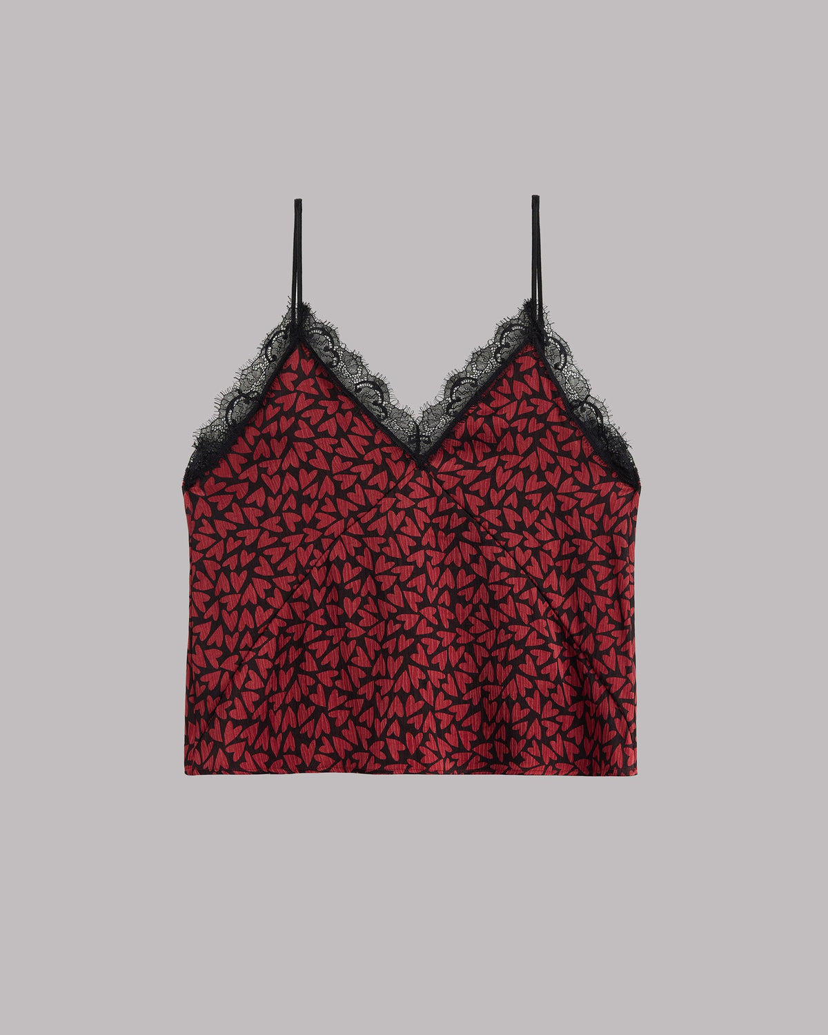 The Red Hearts Crinkle Top