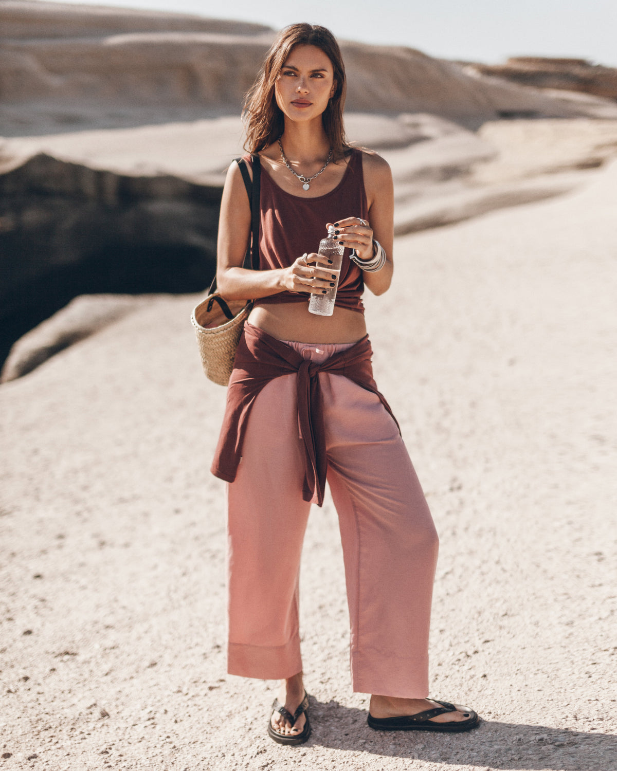 The Blush Cropped Pants