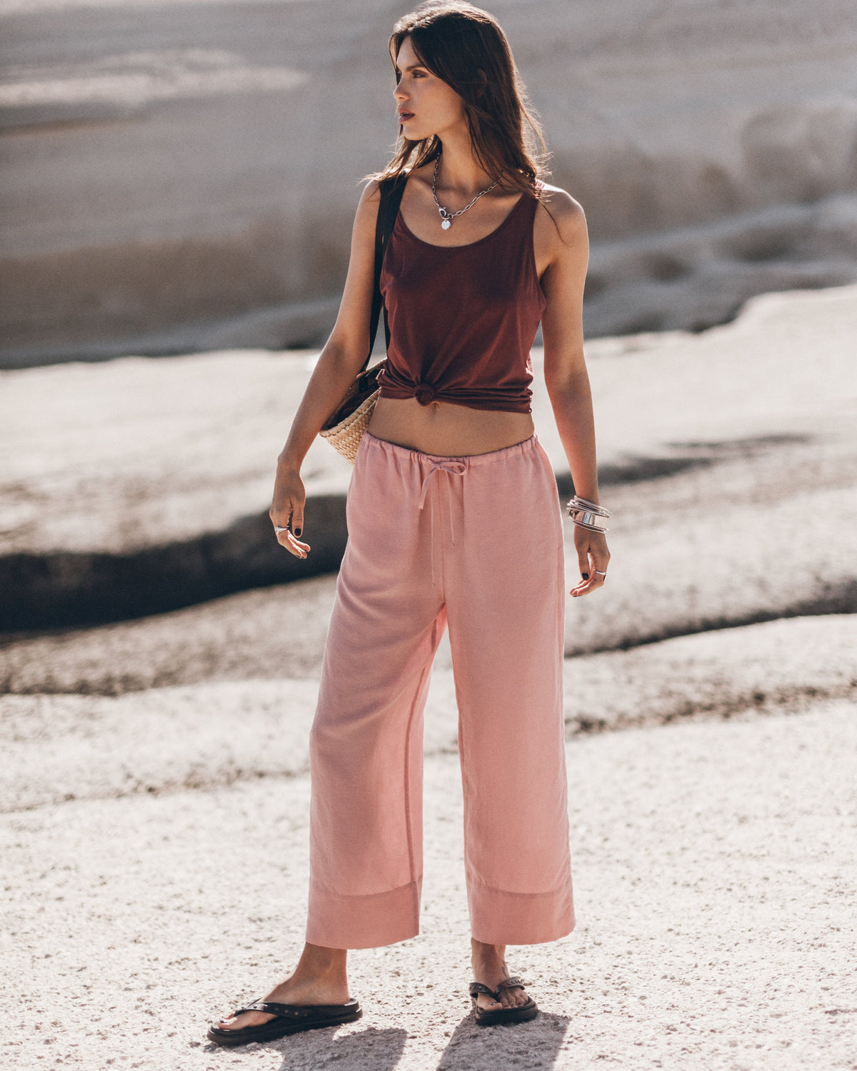 The Blush Cropped Pants