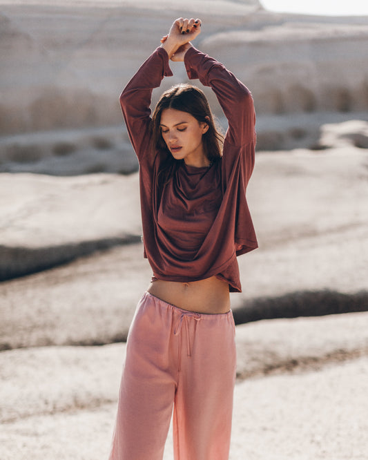 The Red Thin Loose Longsleeve