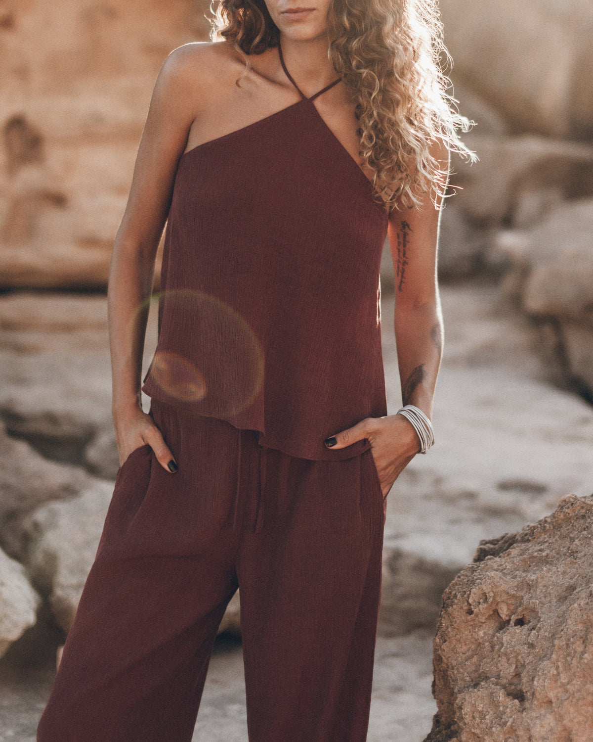 The Russet Halterneck Top