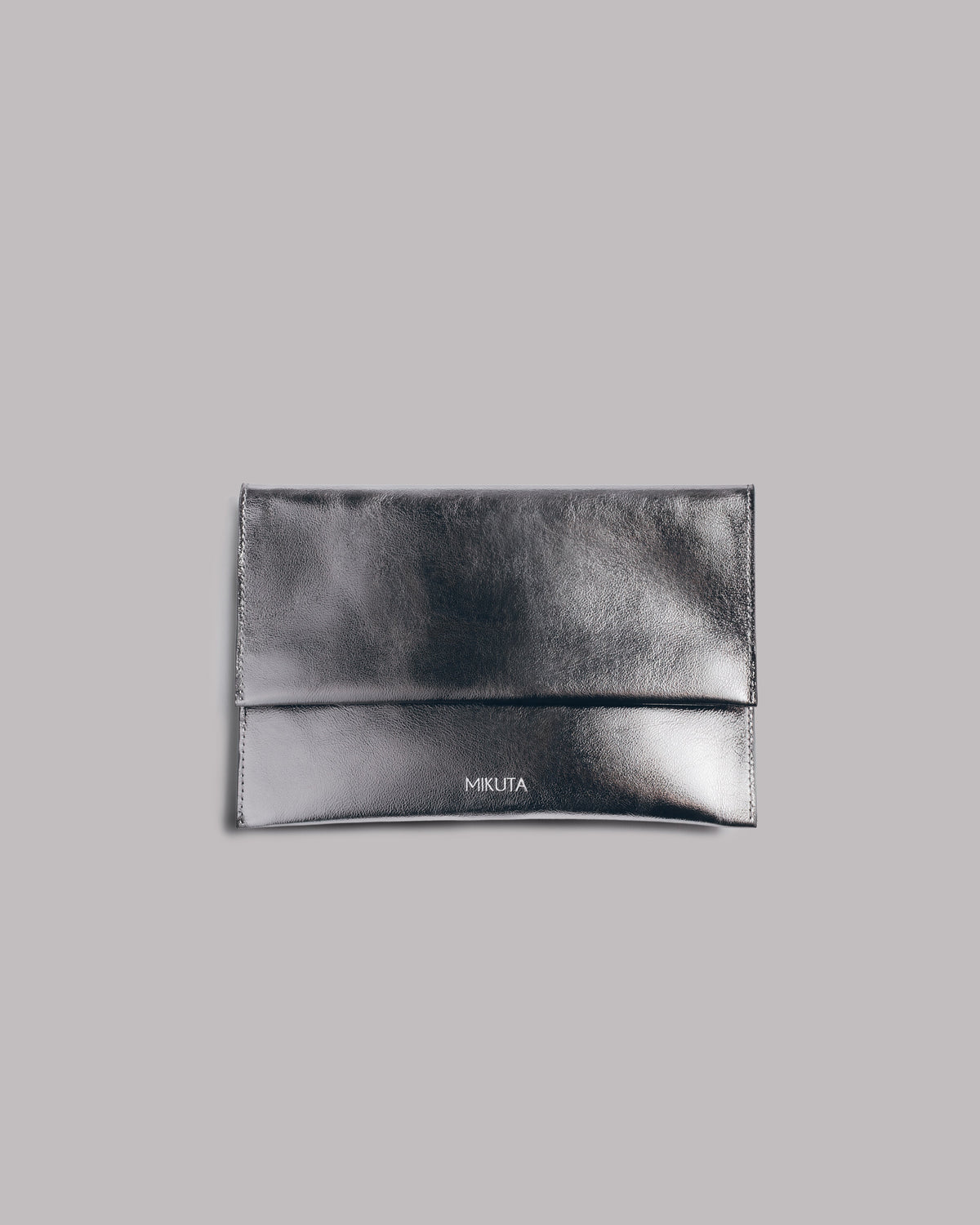 The Silver Leather Essentials Pouch