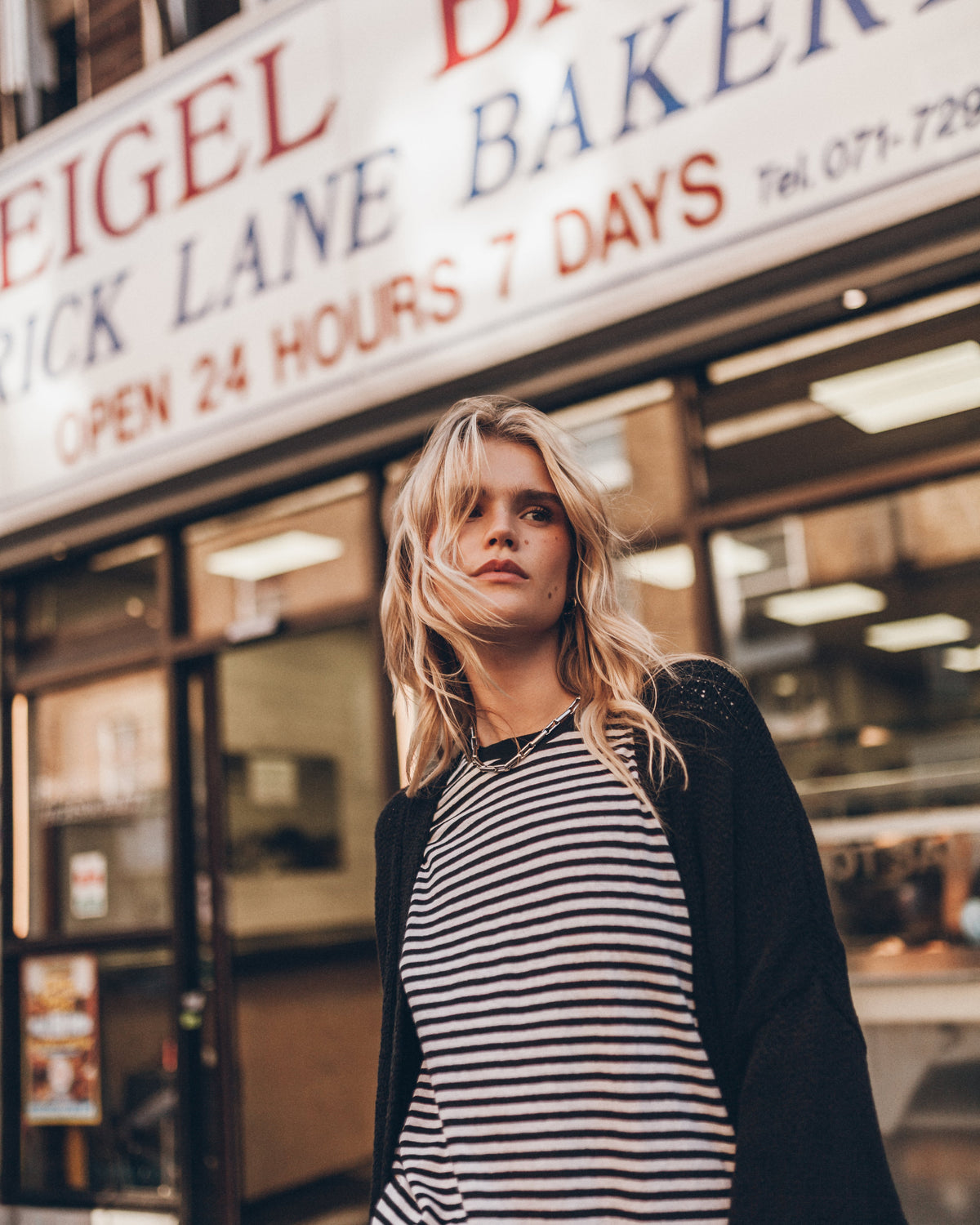 The Striped Cotton Linen Loose Longsleeve