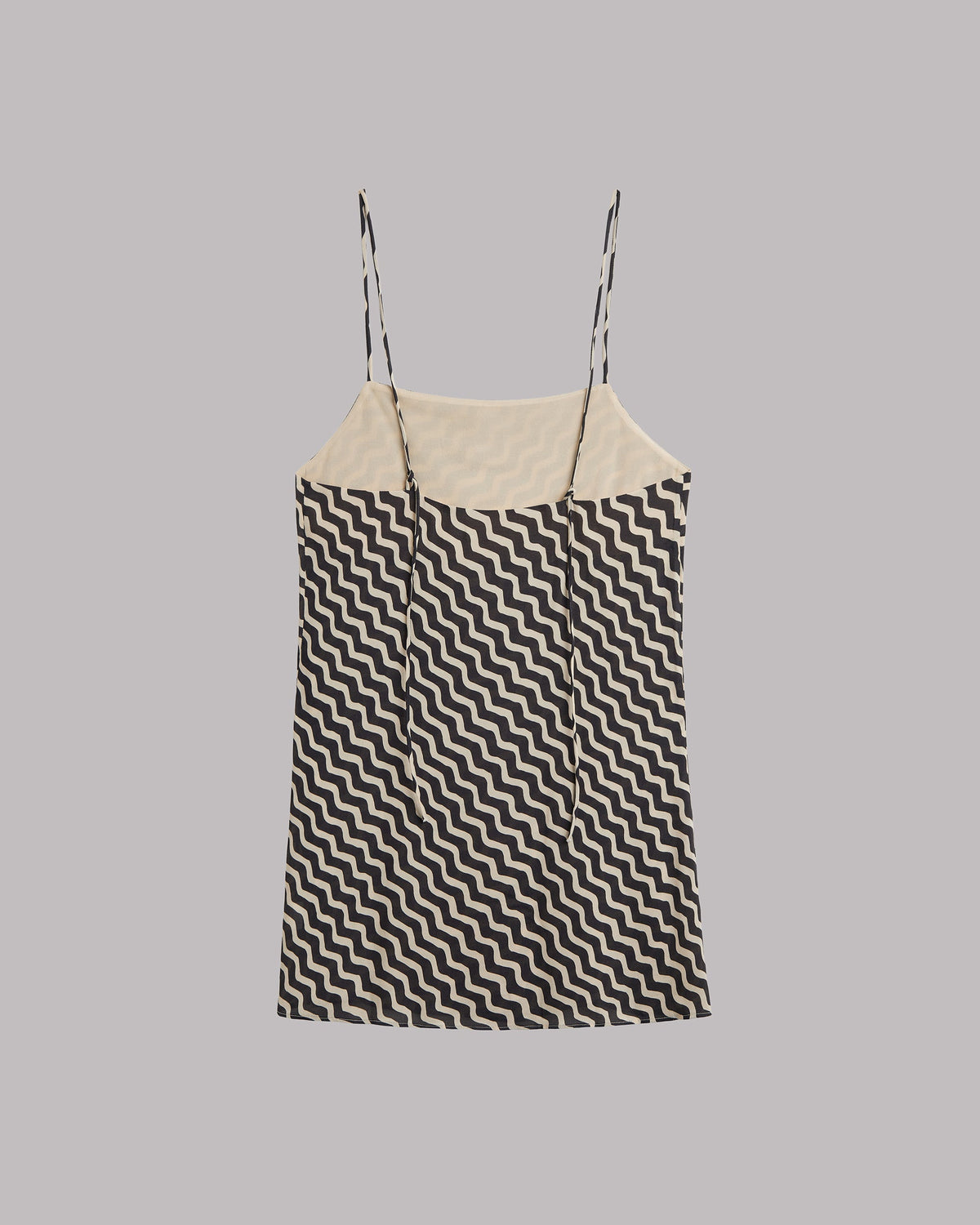 The Striped Sheer Short Slip Dress