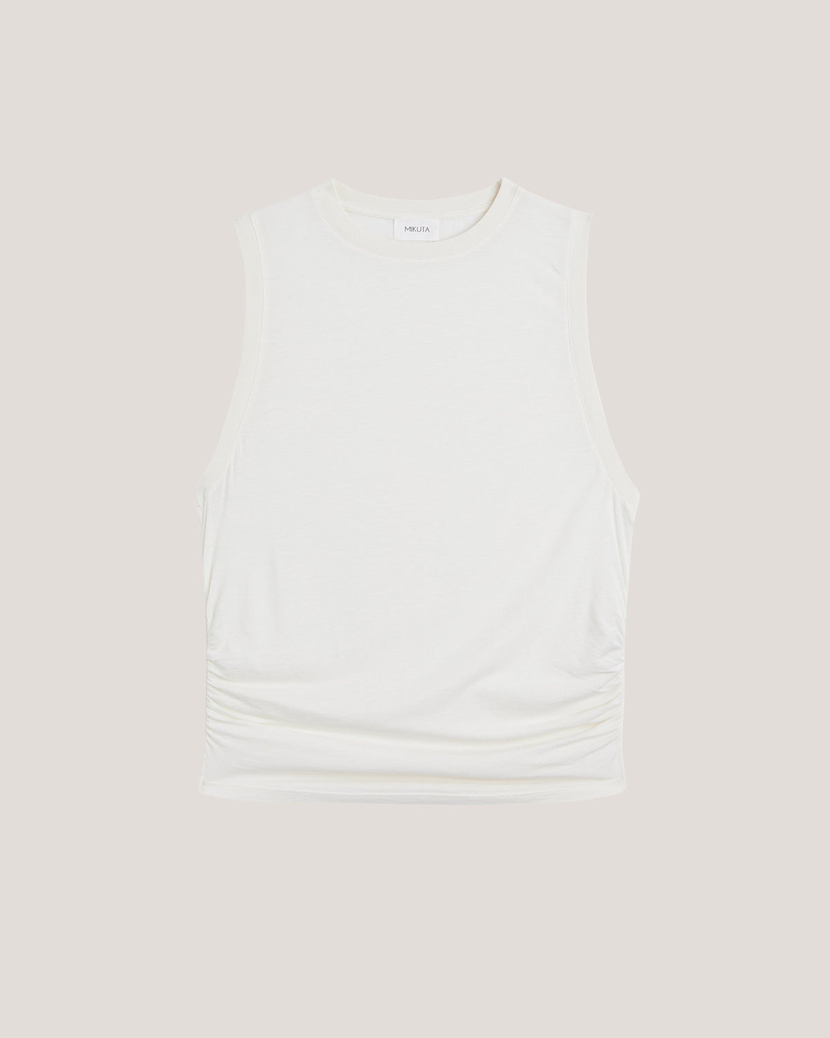 The White Draped Tank Top