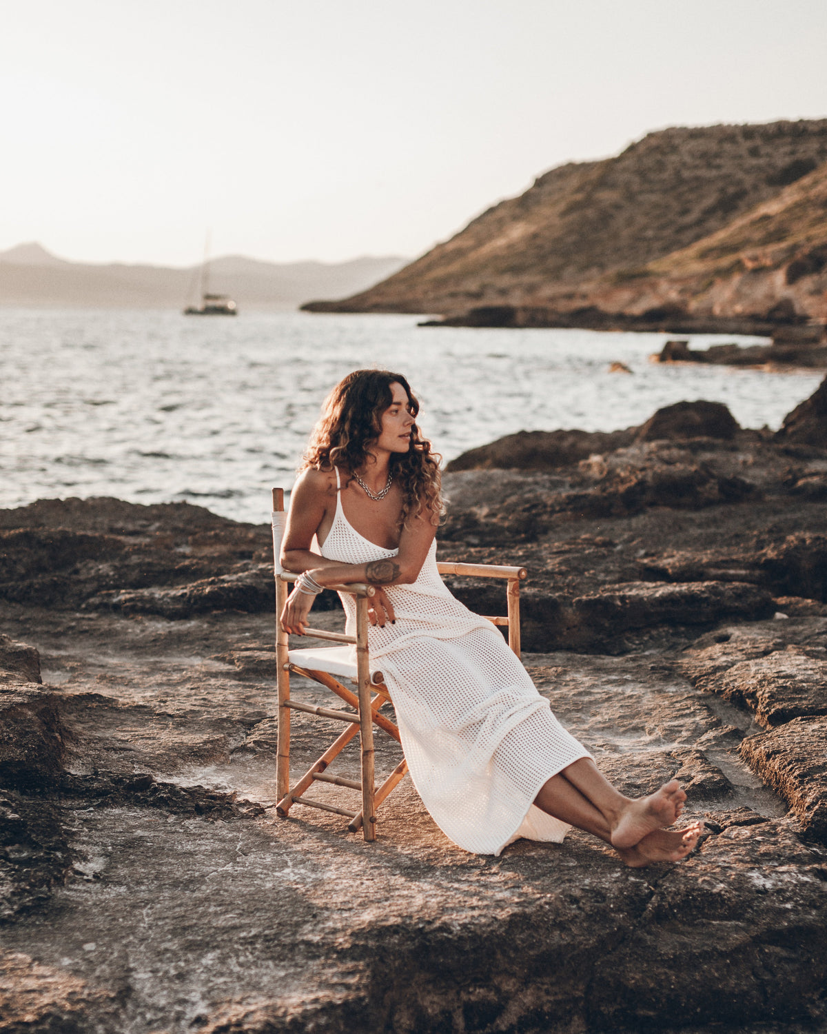 The White Knitted Dress