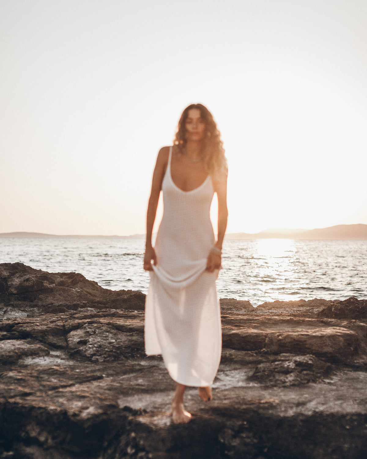 The White Knitted Dress