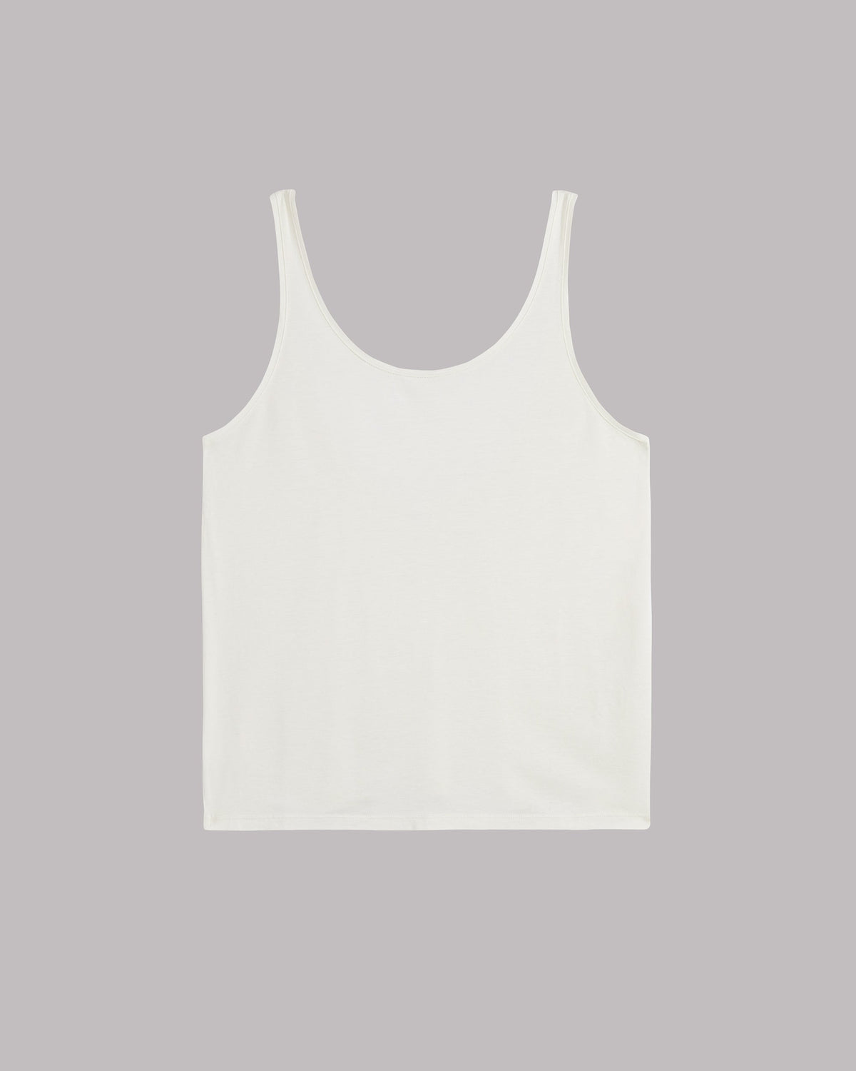 The White Low Back Base Tank Top