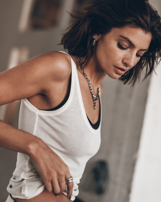 The White Sheer Tank Top