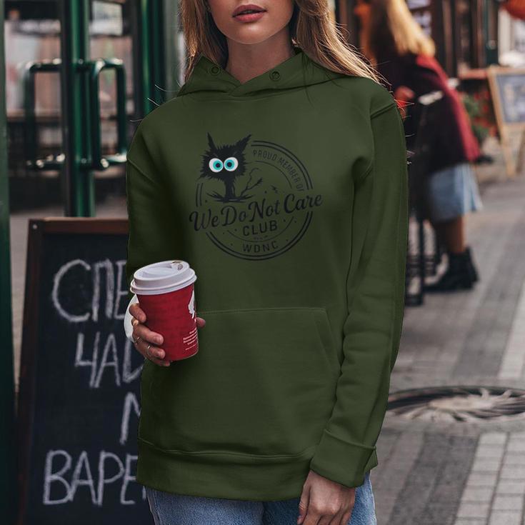 We Do Not Care Club Black Cat Sarcastic Women's Wdnc Women Hoodie