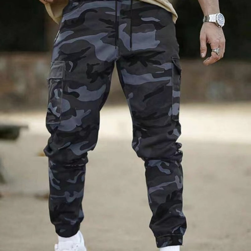 Pantalones de trabajo multibolsillos de algodón y nailon